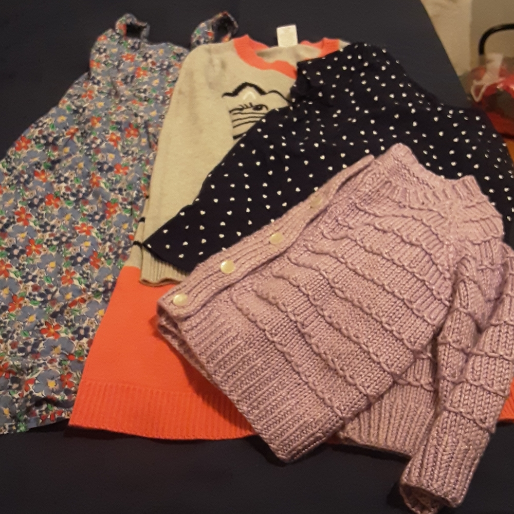 Lot of dresses, sweater, Size 6-8Y